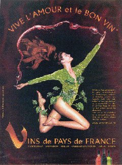 Advertisement for Vin de Pays, from: Marie Claire