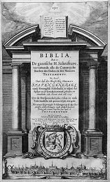 Title page from the Bible from 1637, the so-called ‘Dutch Authorized Version’